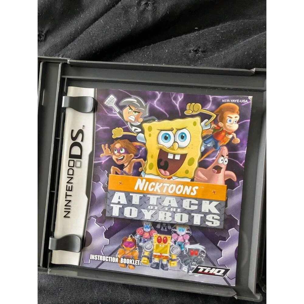 FREE SHIPPING Nicktoons: Attack of the Toybots ~ (Nintendo DS) VG CIB W/ MANUAL